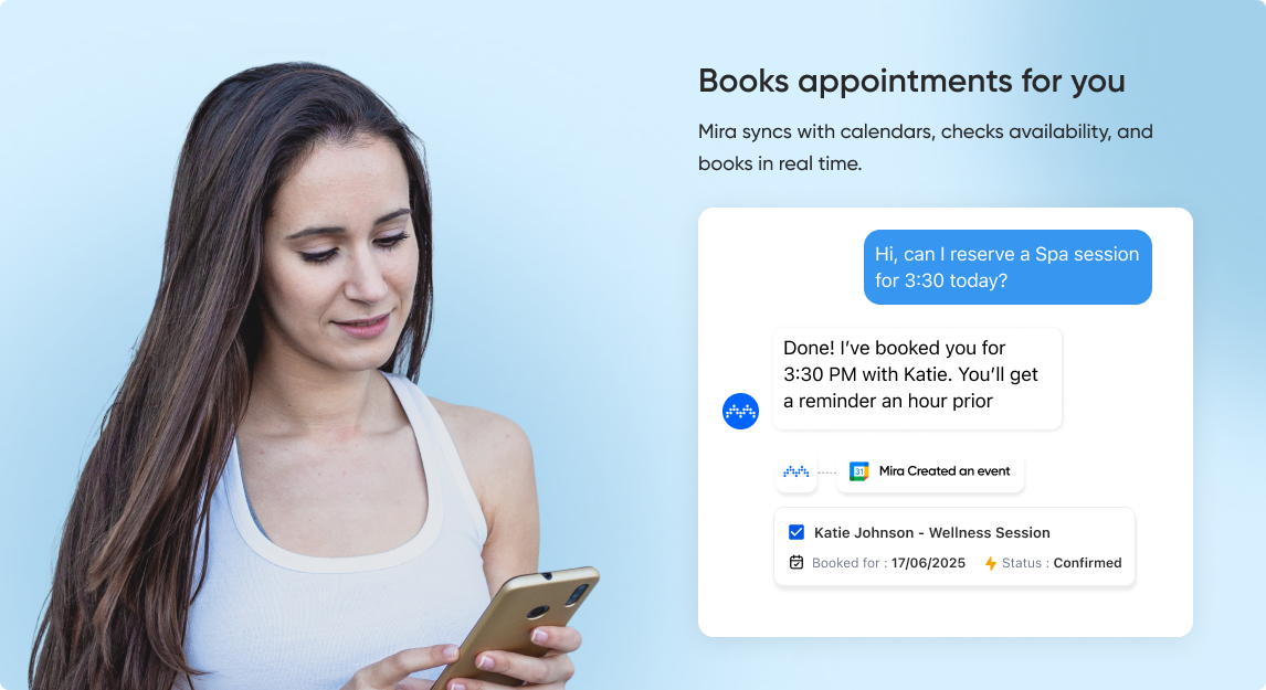 Mira - The Best Sales Agent for WhatsApp - Screenshot 4 showing product features and functionality