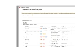 The Newsletter Tool Database media 3