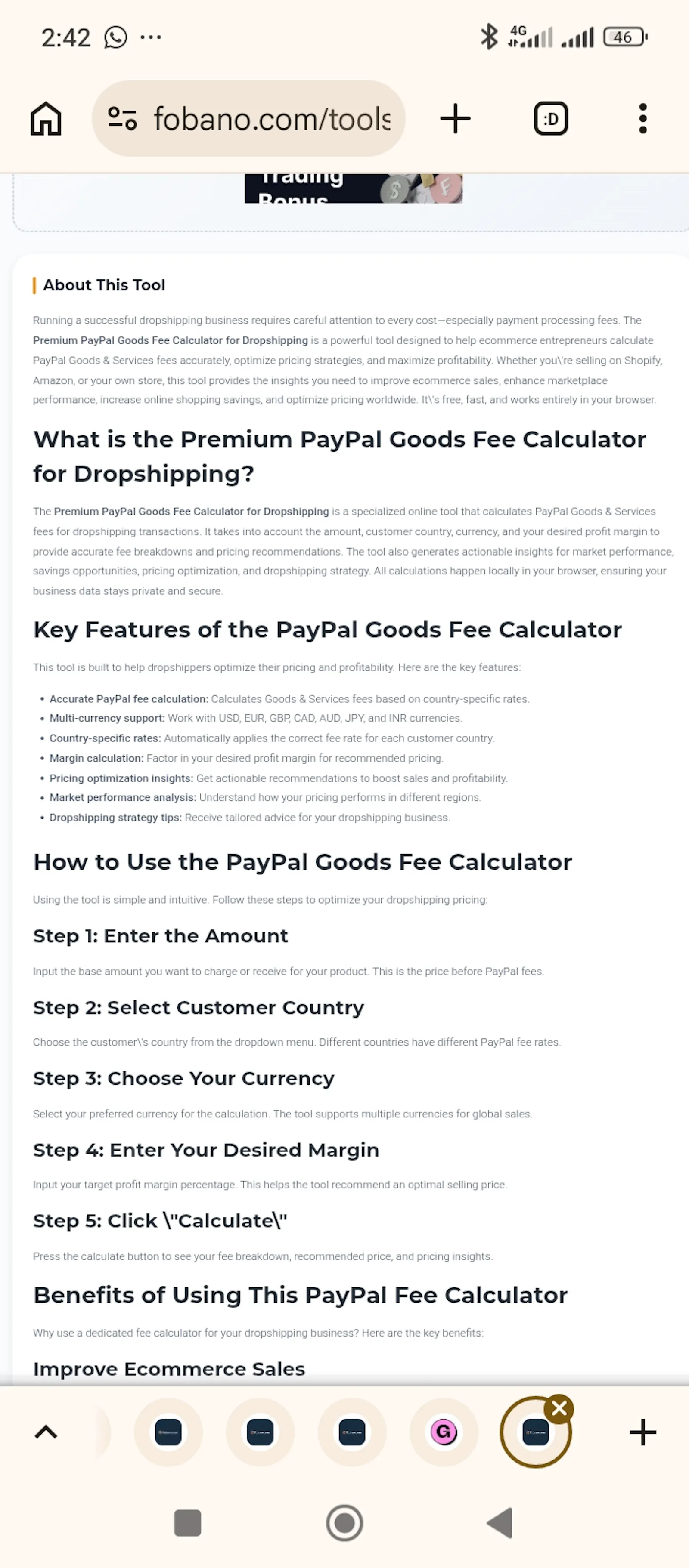 Premium PayPal Goods Fee Calculator screenshot 3