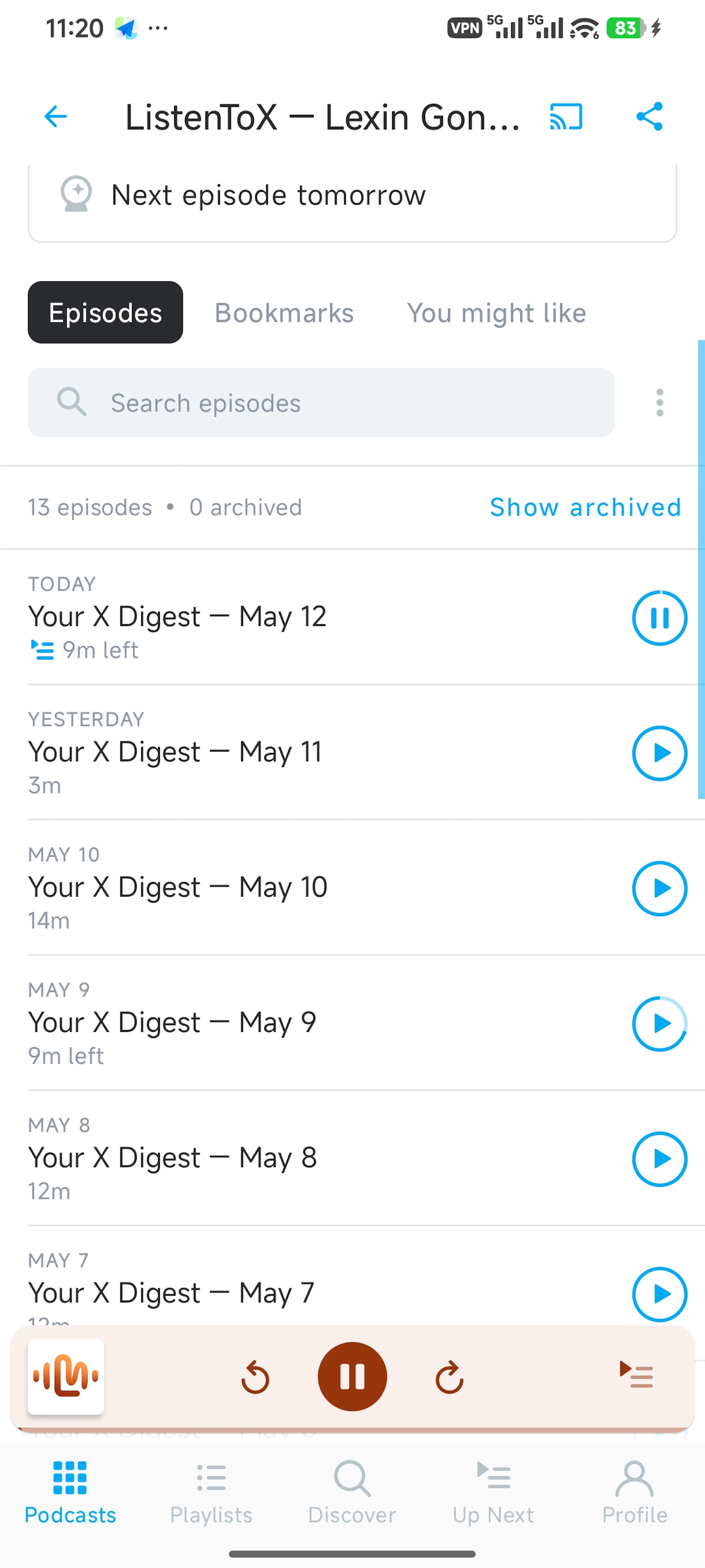 ListenToX screenshot 6