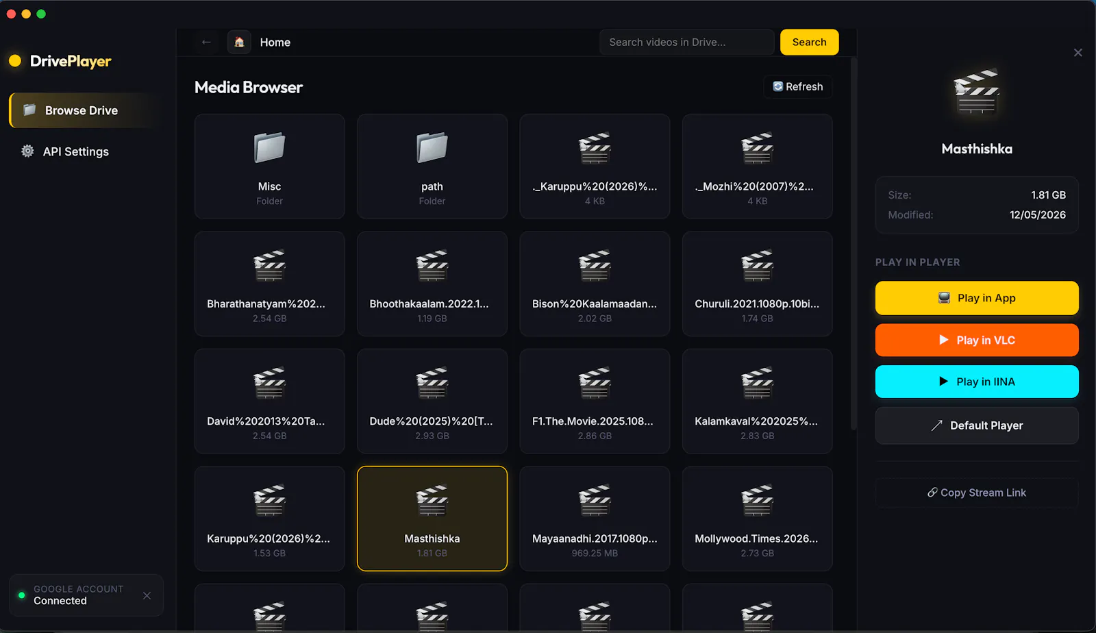 DrivePlayer screenshot 3