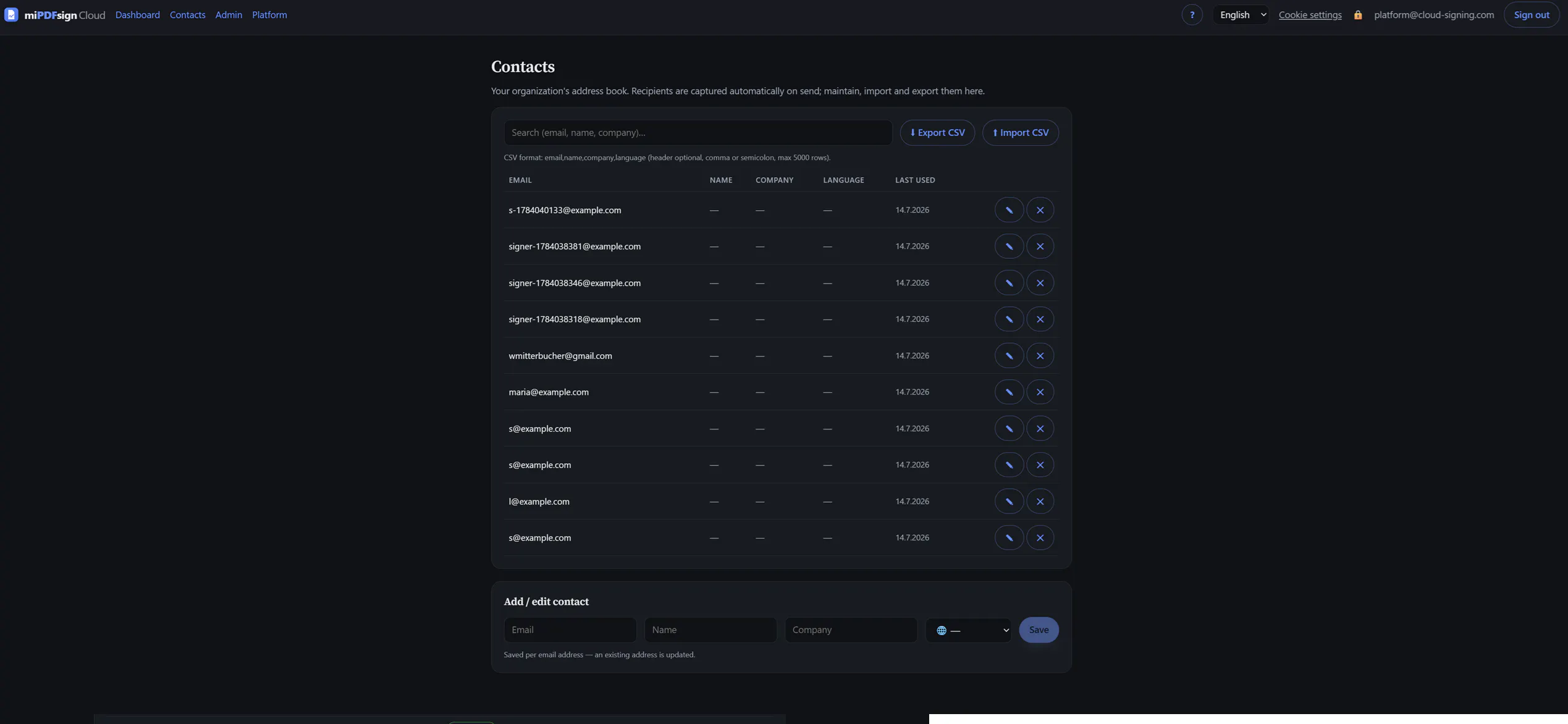 miPDFsign Cloud gallery image