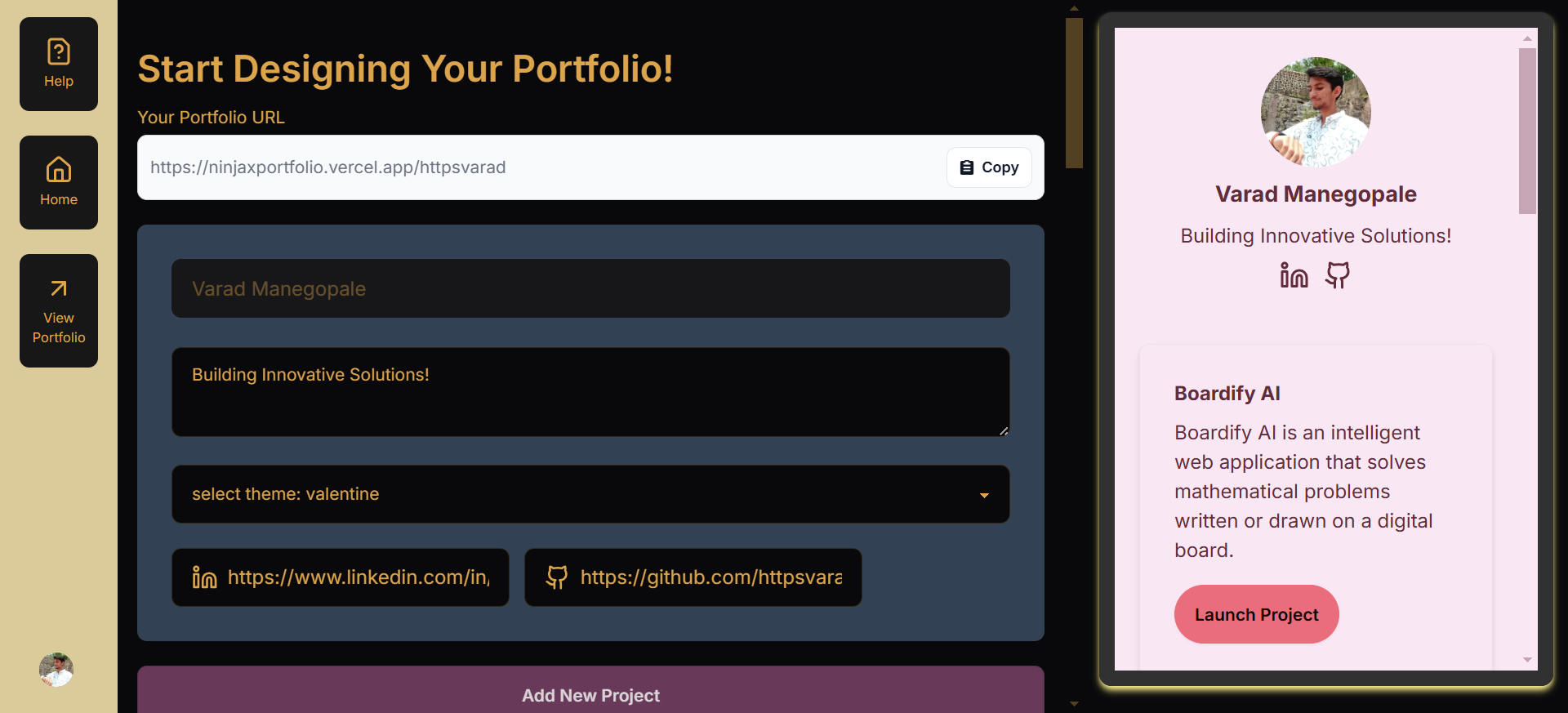 Ninjax Portfolio Builder media 1