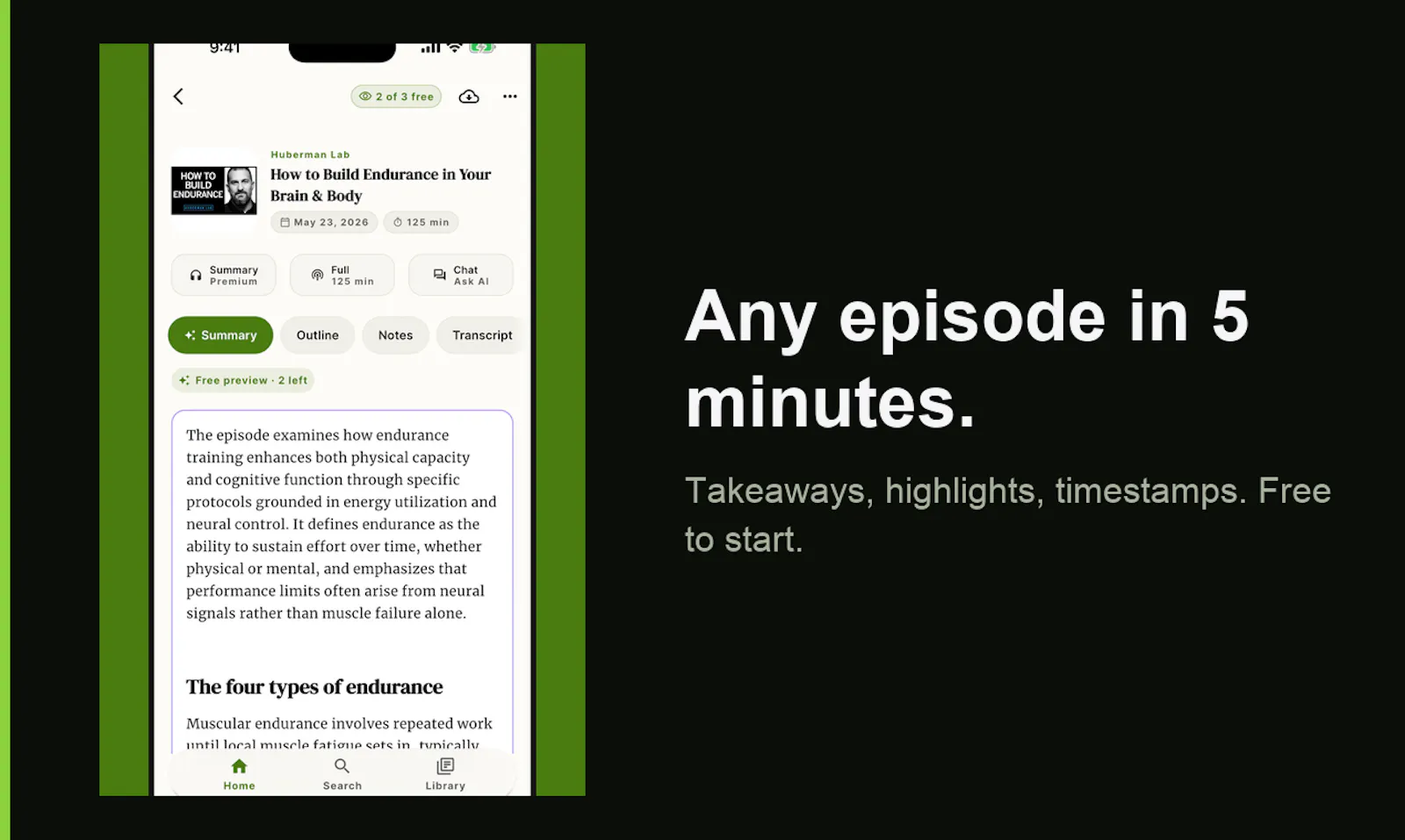 PodSized - Podcast Summaries screenshot 2