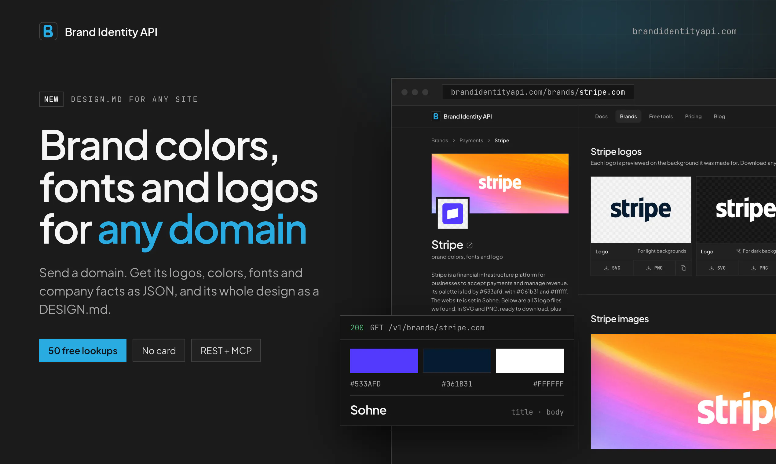 Brand Identity API screenshot 1