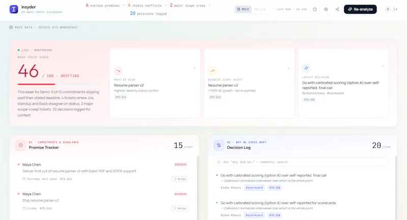 Insyder screenshot 1