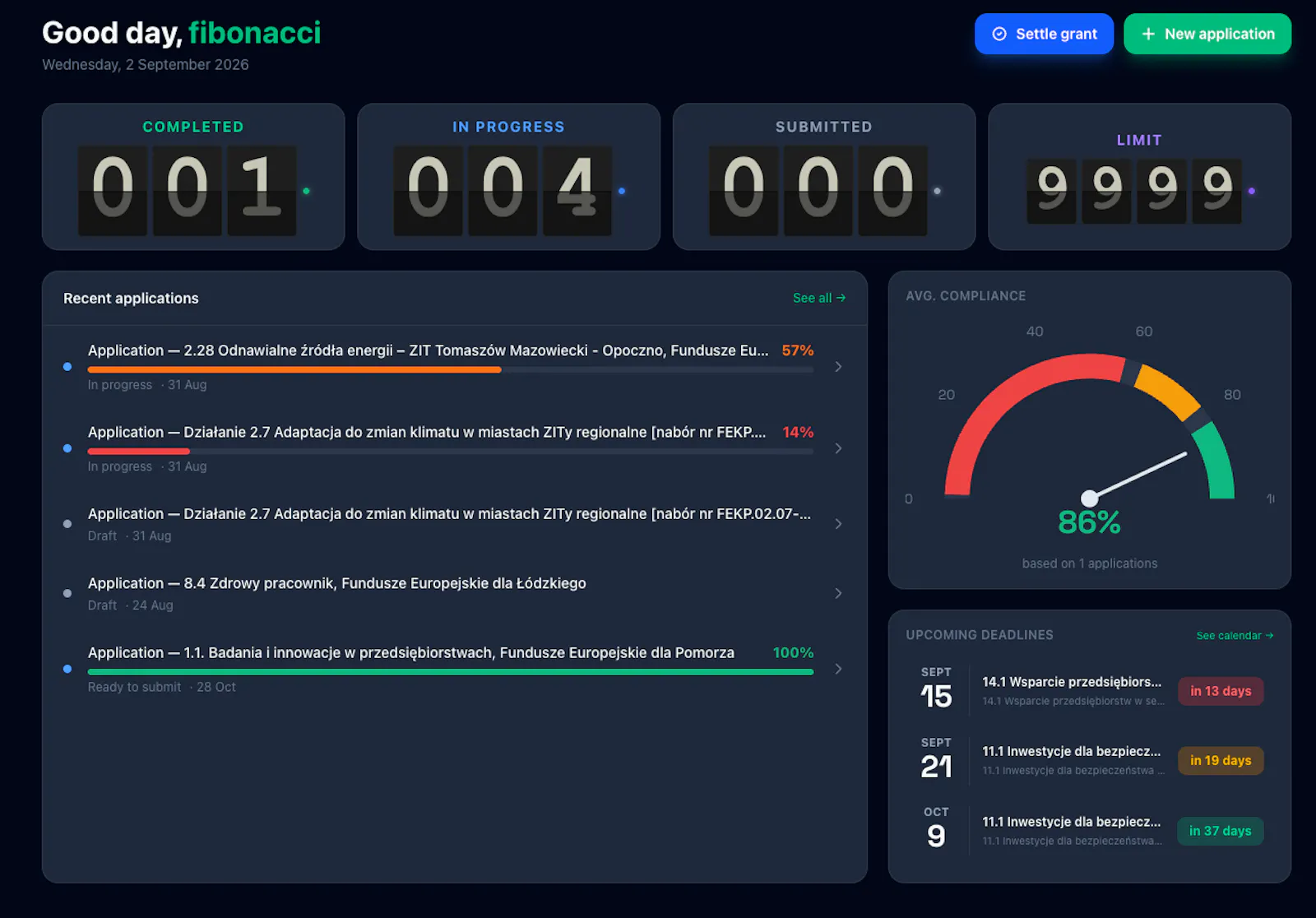 Grantbot.pl screenshot 4