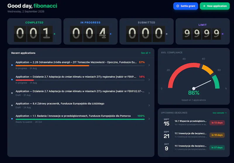 Grantbot.pl screenshot 4