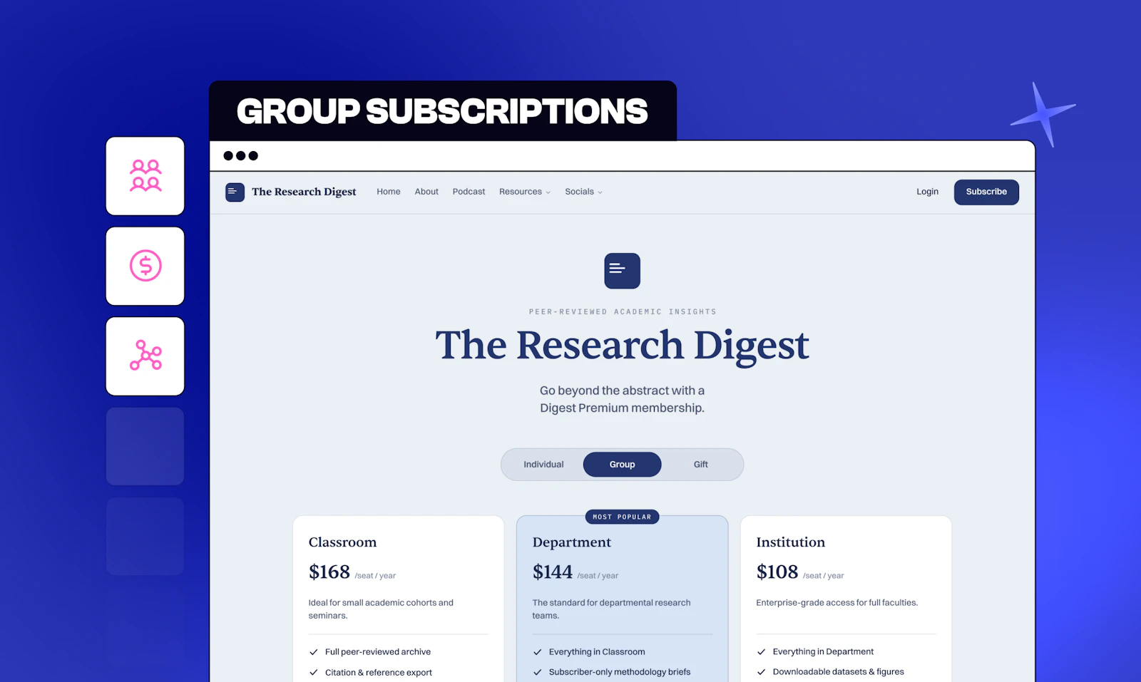 Group Subscriptions by beehiiv screenshot 1