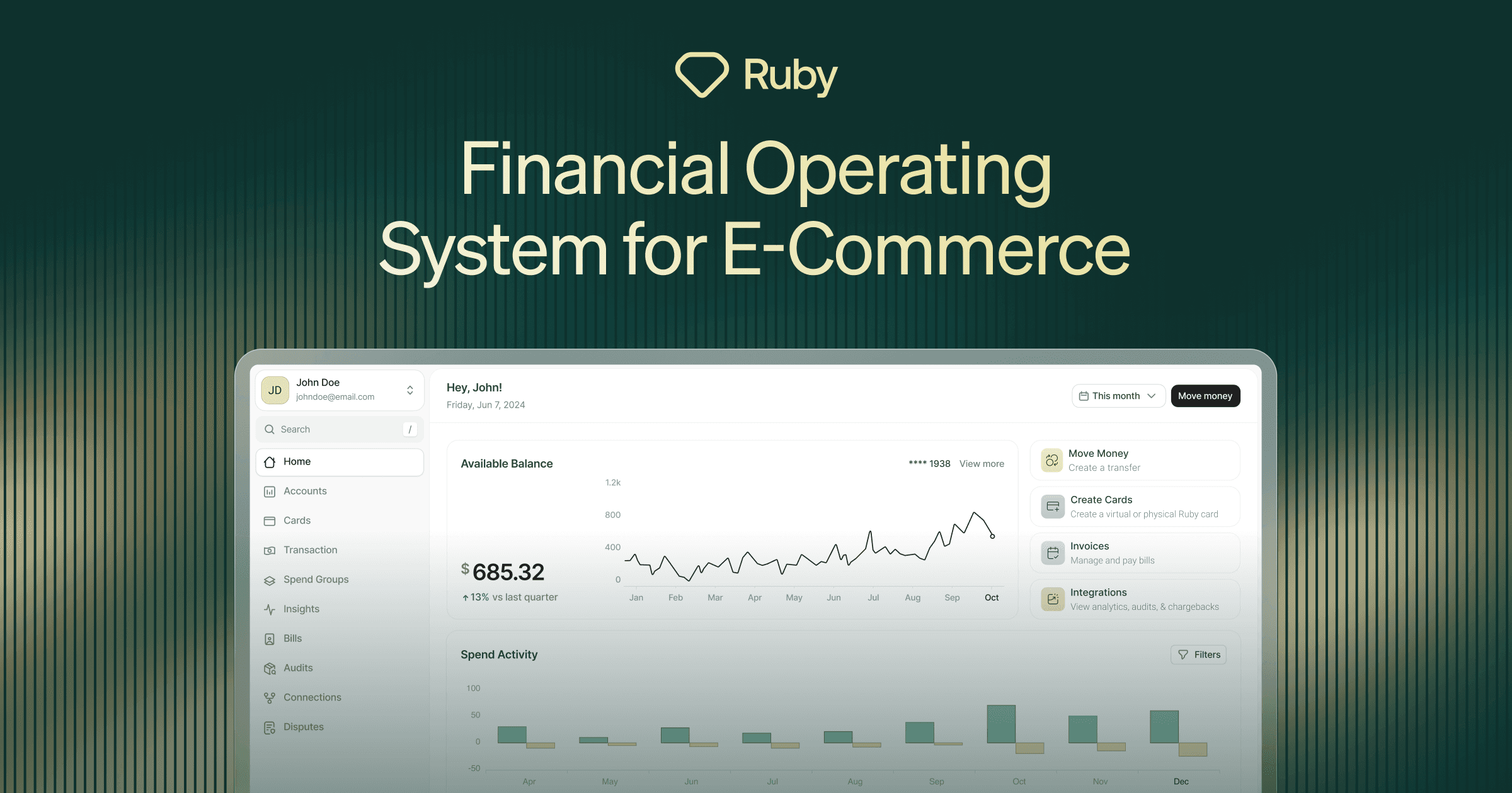 startuptile Ruby-Financial operating system for E-Commerce businesses