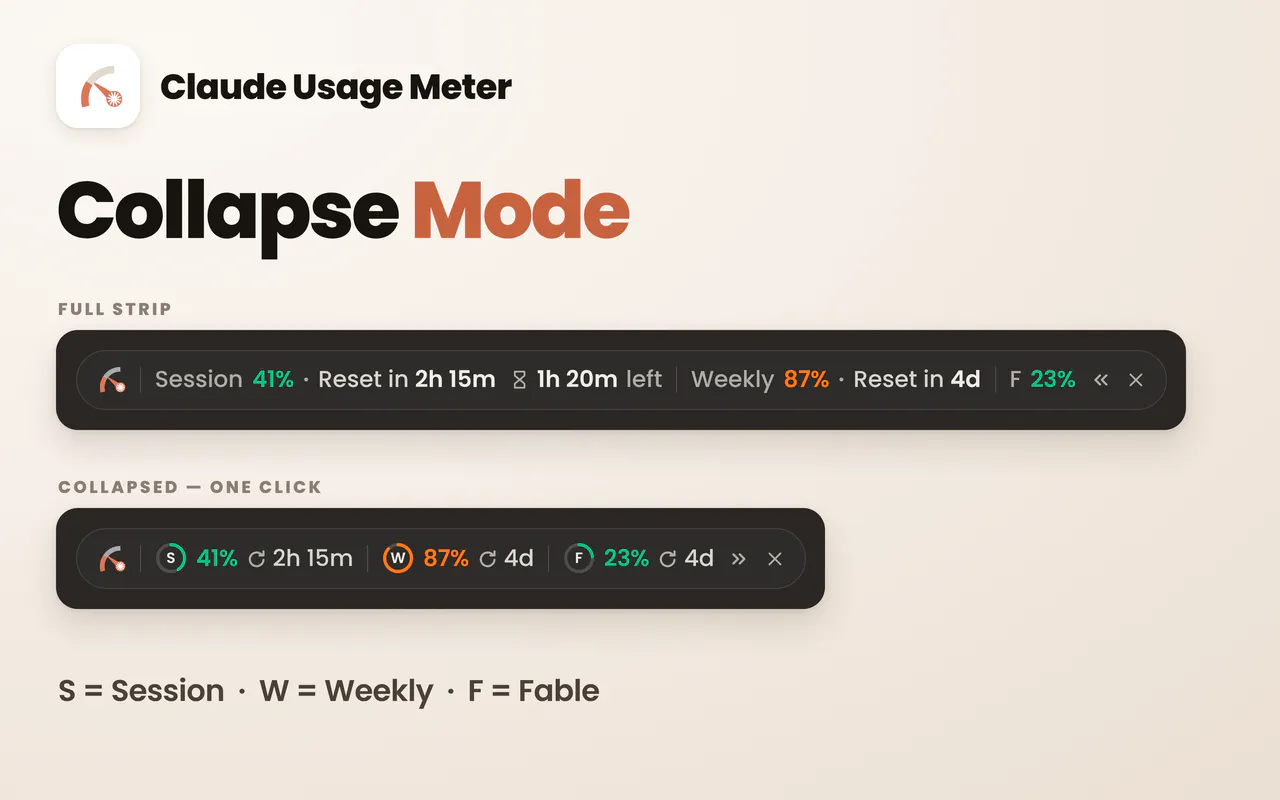 Claude Usage Meter 截图 2