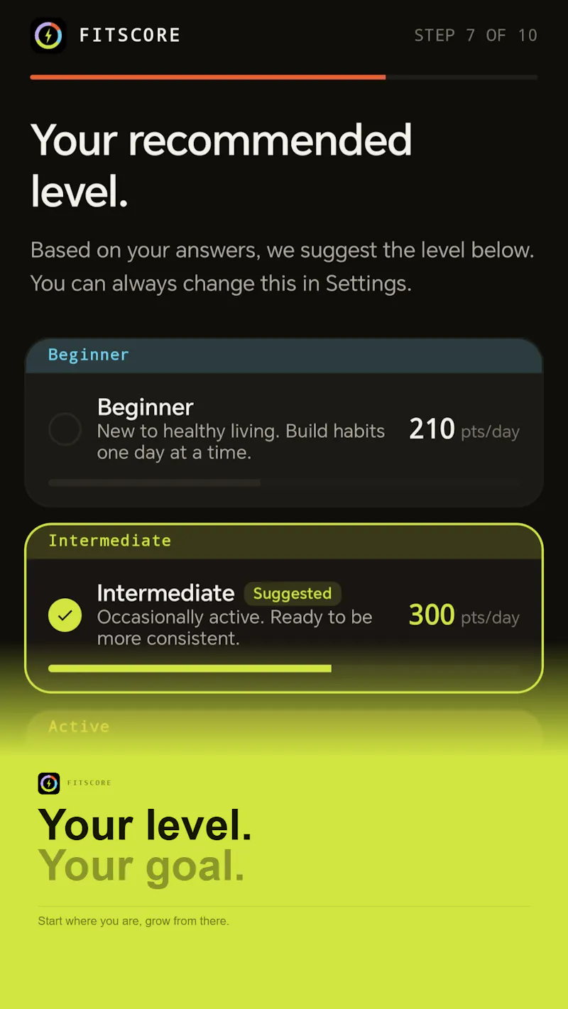FitScore: Daily Health Tracker screenshot 3
