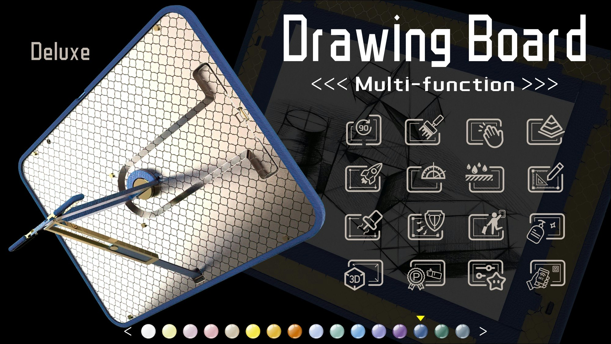  A4 metal paper groove drawing board