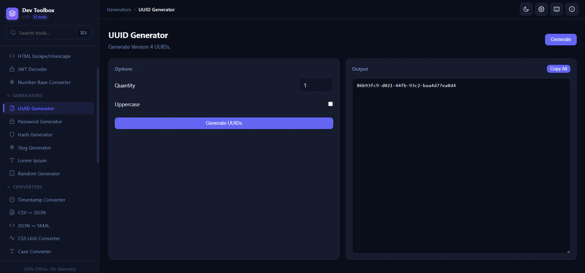 Offline Developer Toolbox gallery image