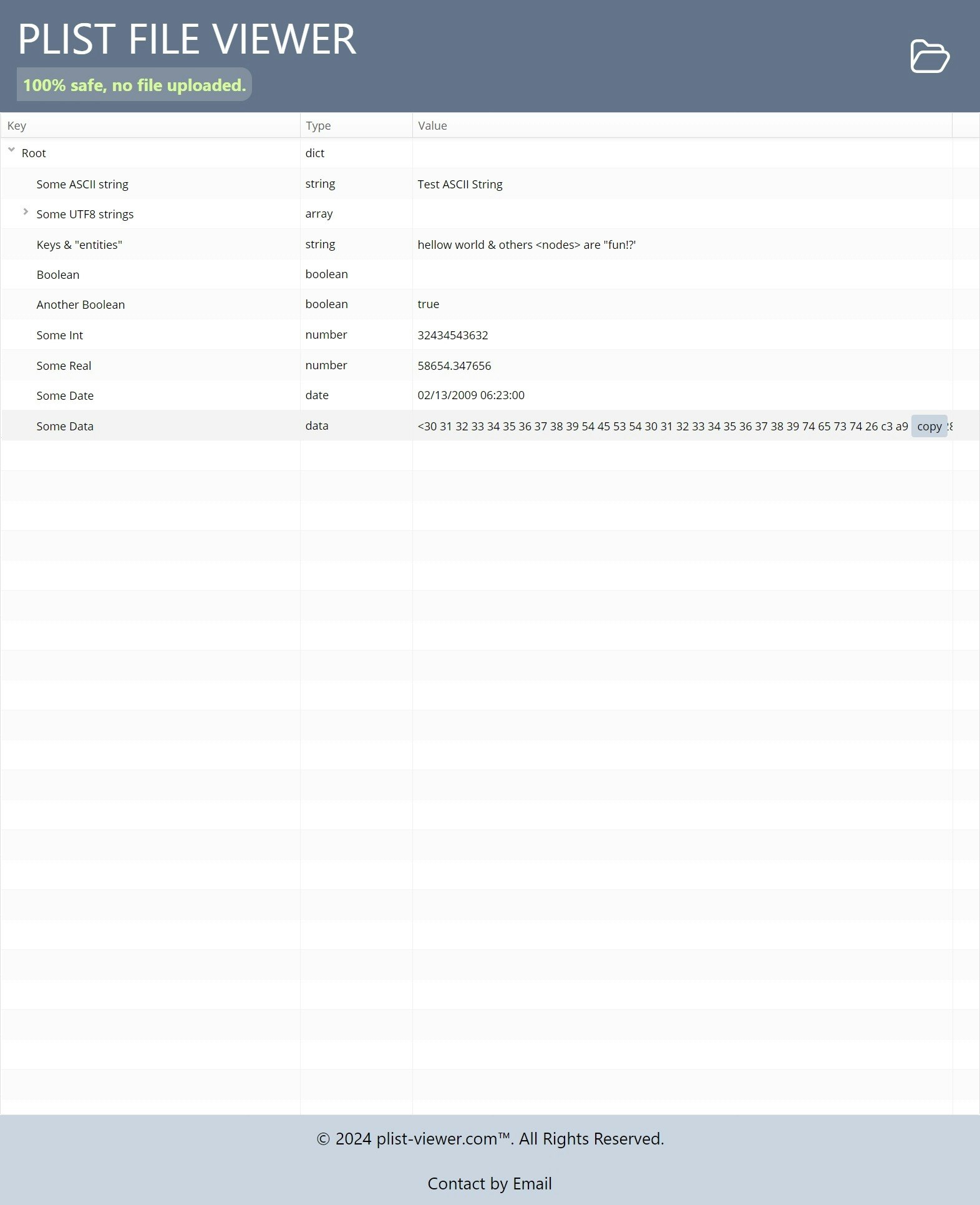 Plist file visualizzatore online media 3