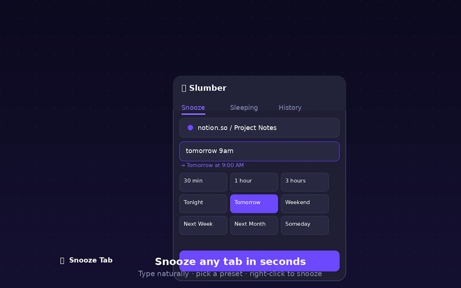 Slumber screenshot 1