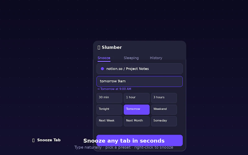 Slumber screenshot 1