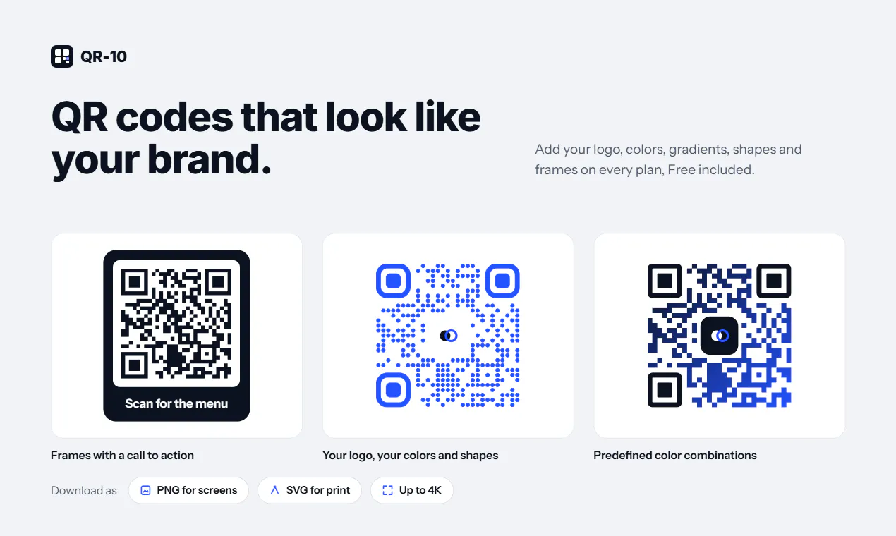 QR-10 Dynamic QR Code Generator gallery image