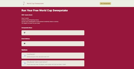 World Cup Sweepstake gallery image
