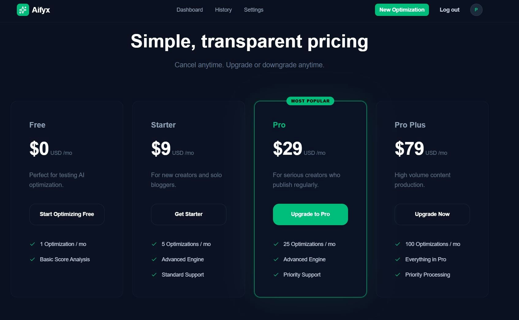 Aifyx: Get Your Content Cited by AI - Screenshot 3 showing product features and functionality