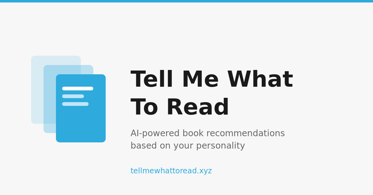 Tell Me What To Read - Main product screenshot demonstrating key features and user interface