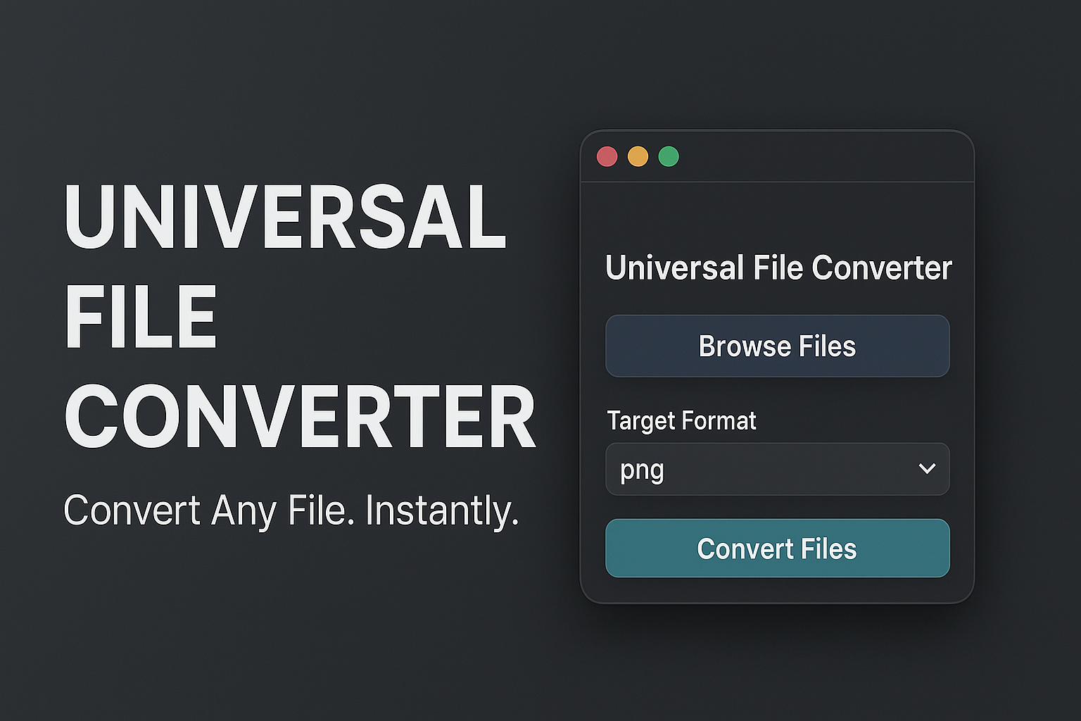 Convertitore di file universali - Consente di convertire file come immagini/audio/video ECT media 1