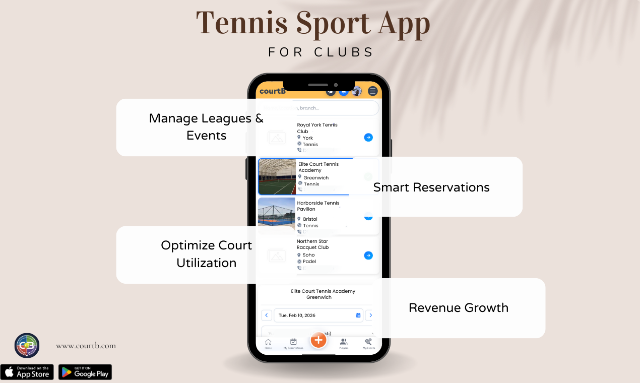 CourtB - Screenshot 2 showing product features and functionality