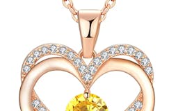 DFUNH 18K Rose Gold Necklaces for Women media 1