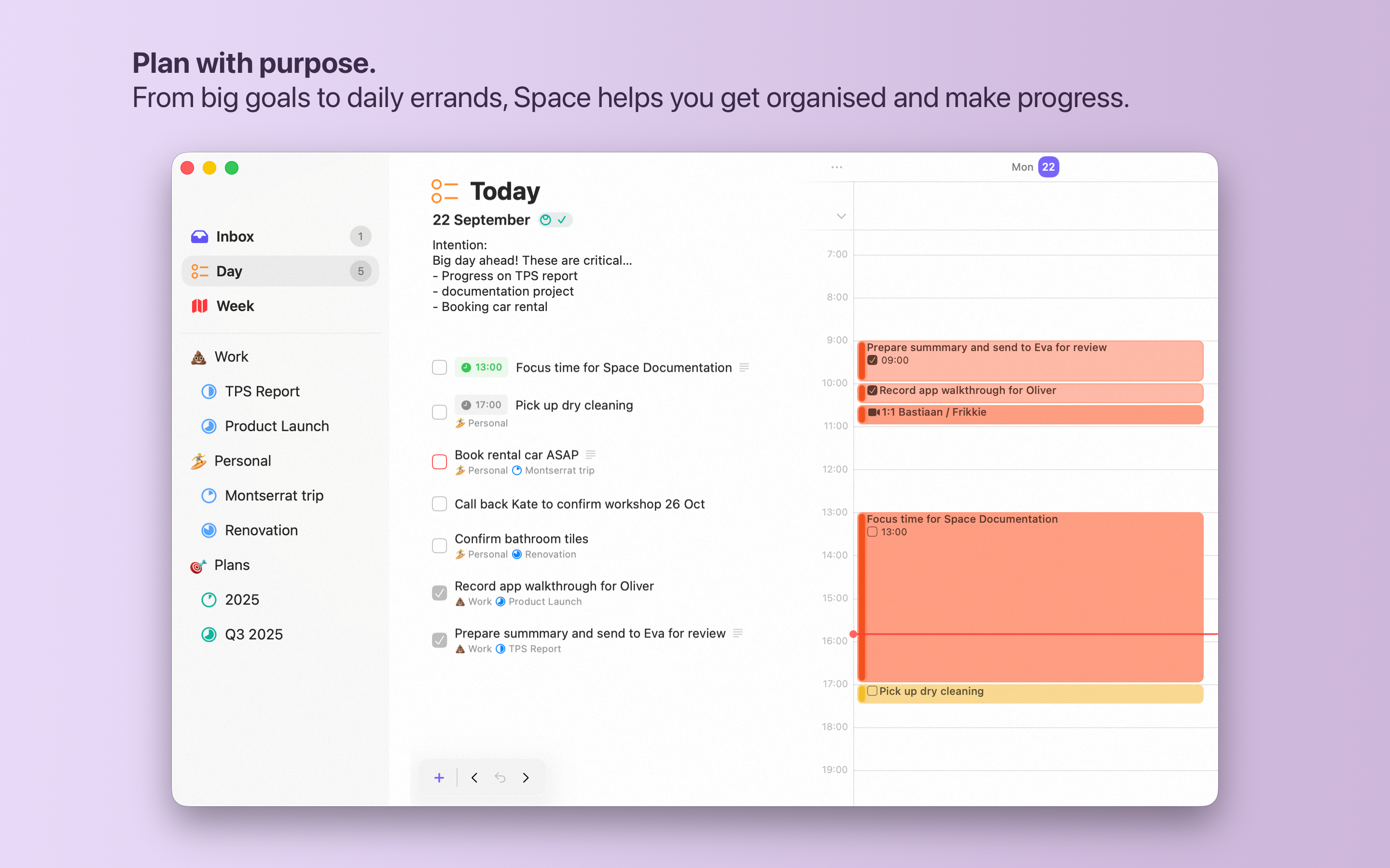 Média Espace - Tâches et plans pour Mac et iPhone 3