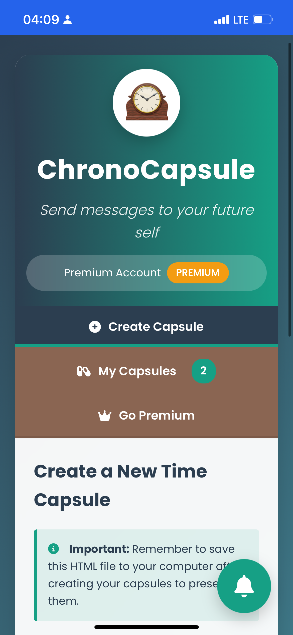 Média Chronocapsule - Capsules de temps numérique 4