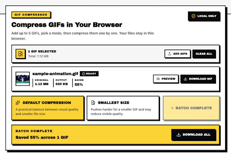 GIF Compressor screenshot 2