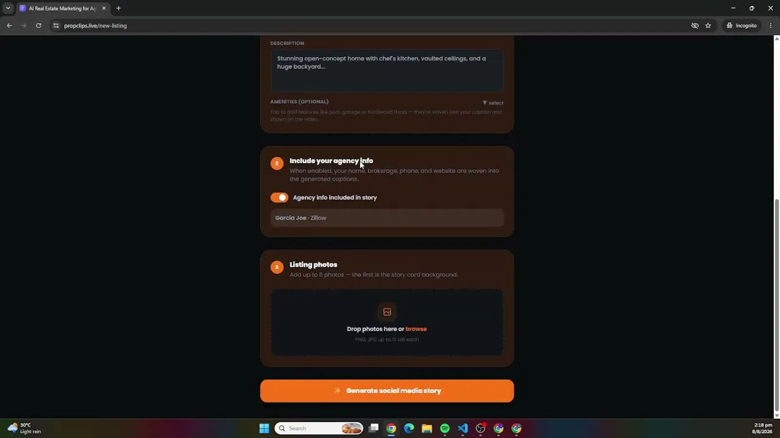 PropClips screenshot 1 (video preview)