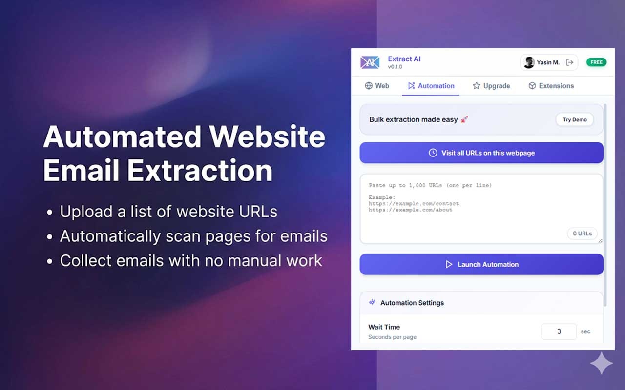 Extract AI – Email Extractor gallery image