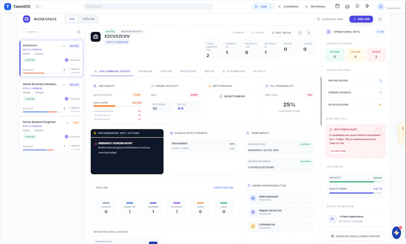 TalentOS screenshot 2