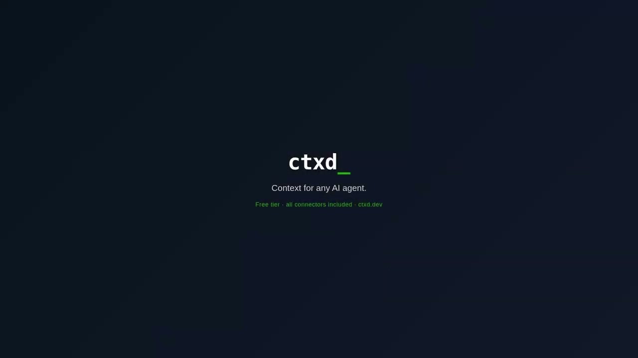 CTXD: Your files, any AI agent gallery image