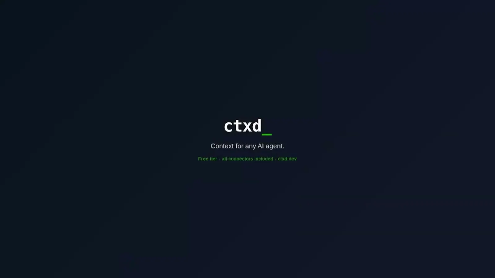 CTXD: Your files, any AI agent screenshot 1 (video preview)