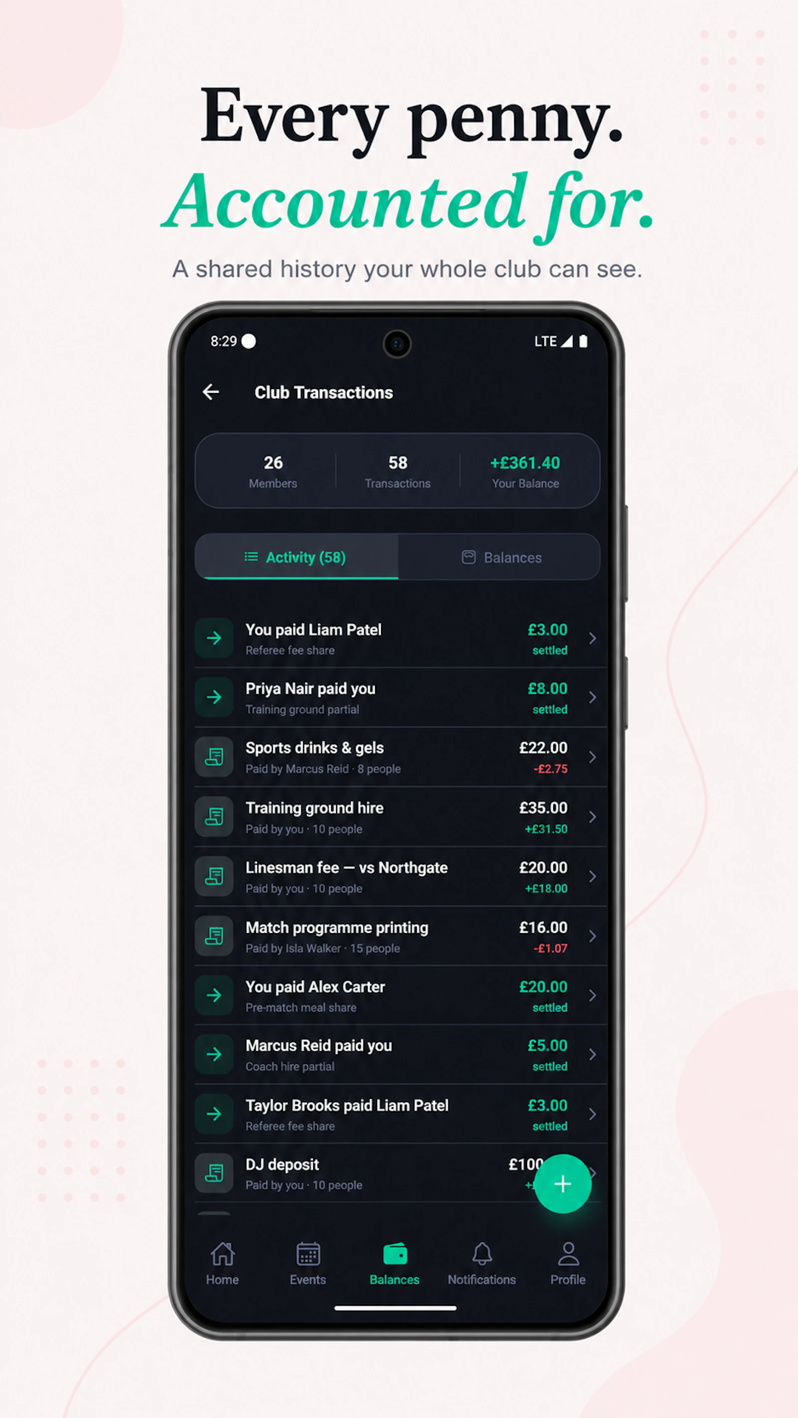 Splitr - Club & Event Expenses screenshot 5