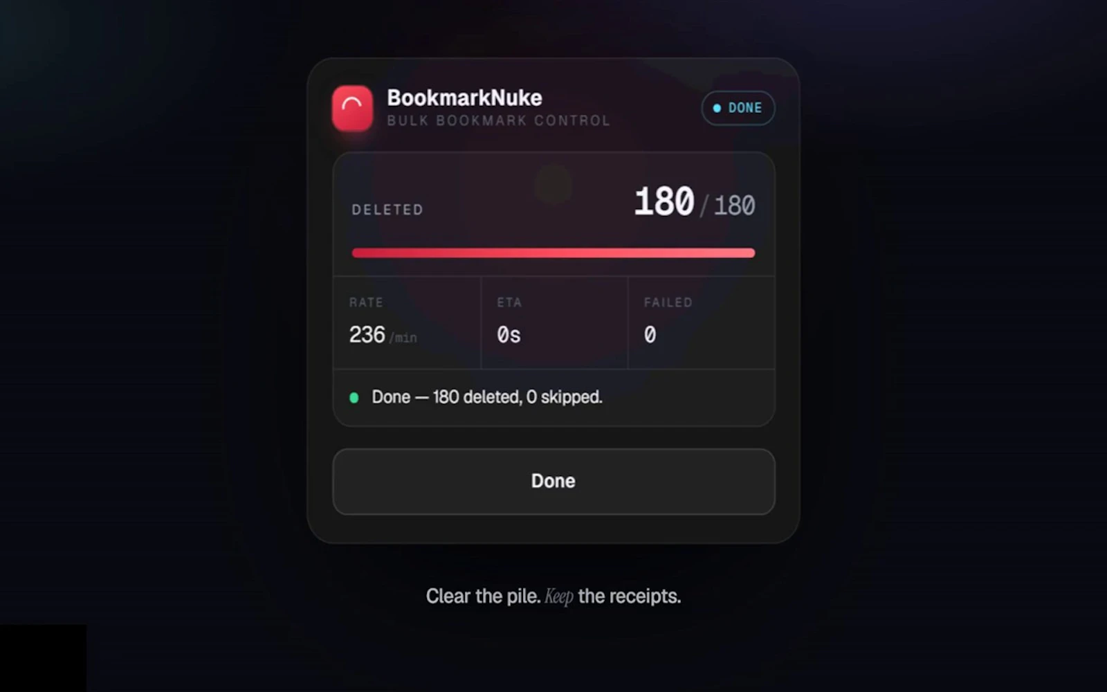 BookmarkNuke screenshot 6