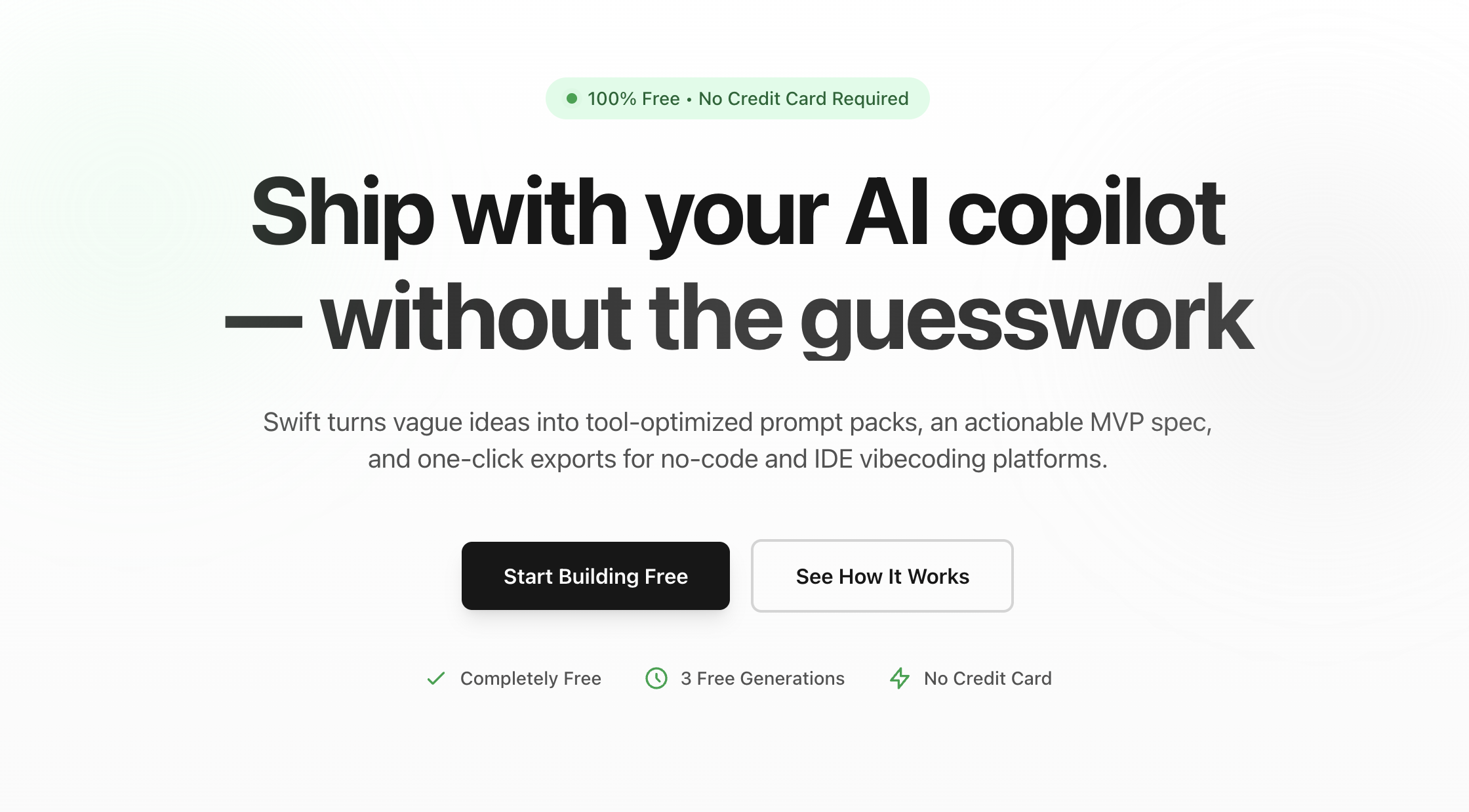 Swift - Main screenshot showing features and interface