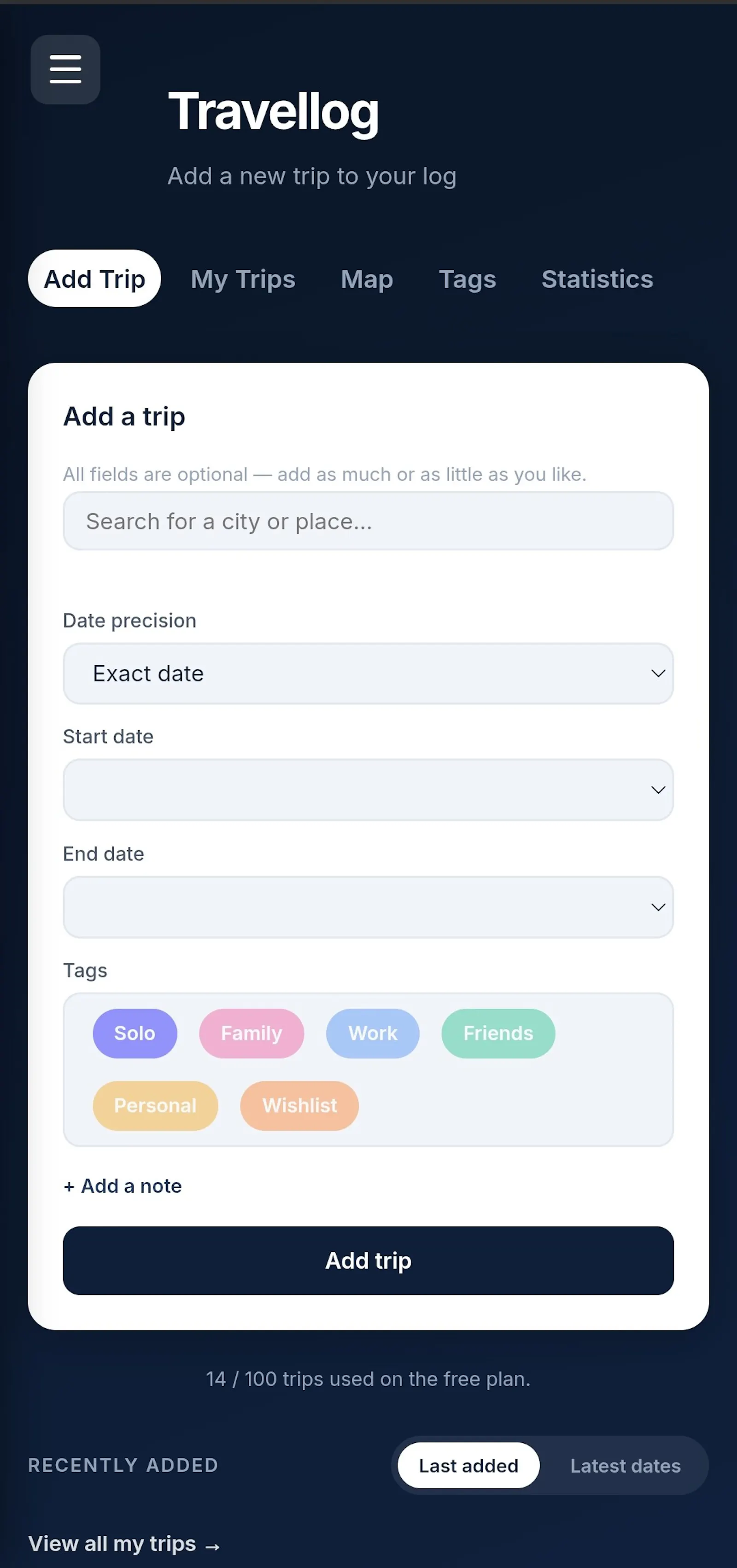 Travellog screenshot 1