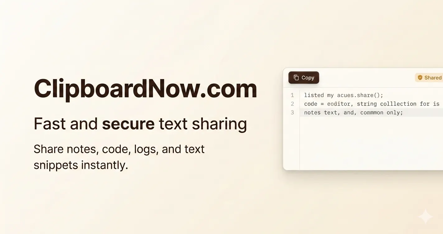 Banner del producto ClipboardNow.com