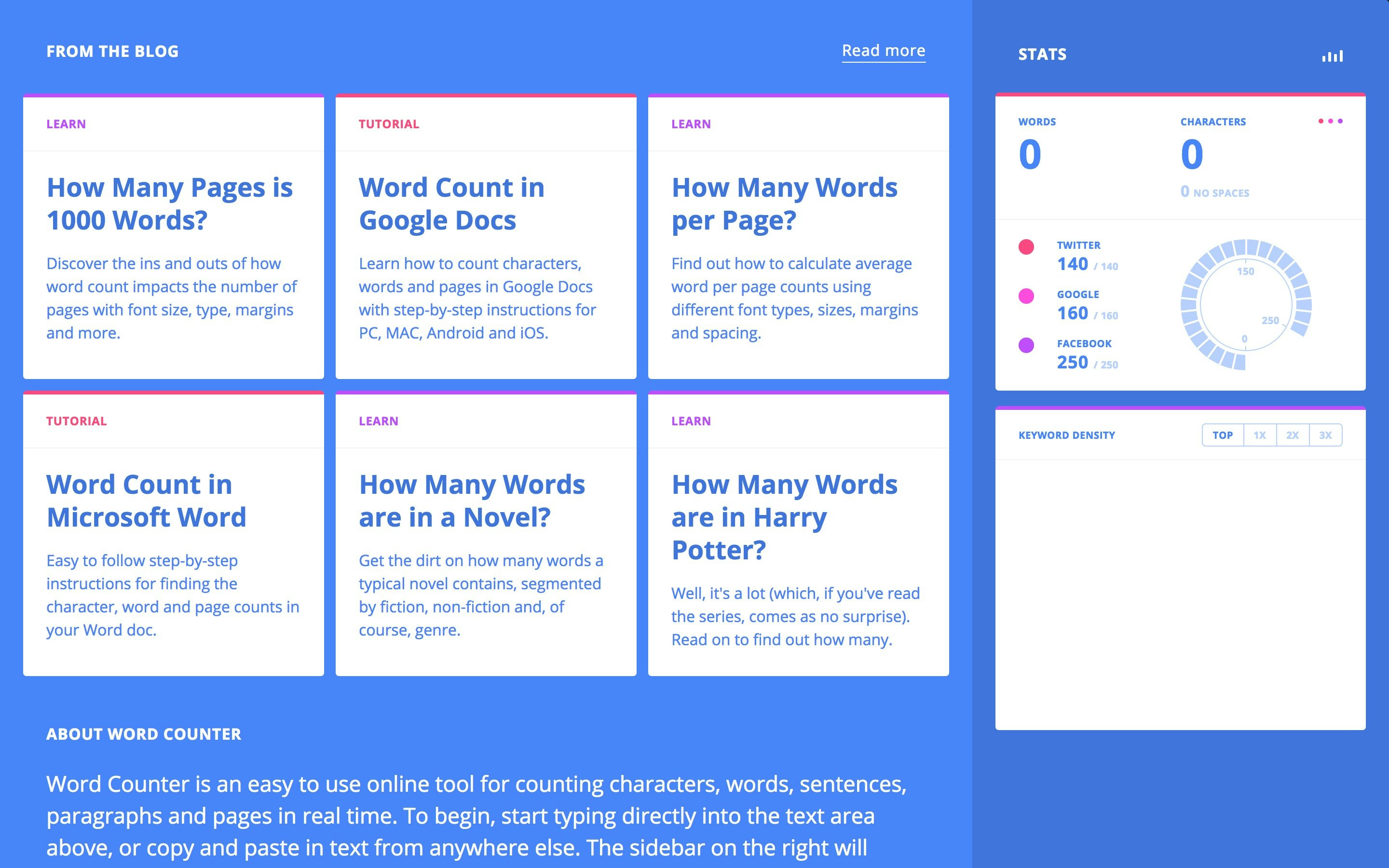 Word Counter - pick.tools - Pick smarter, build faster.