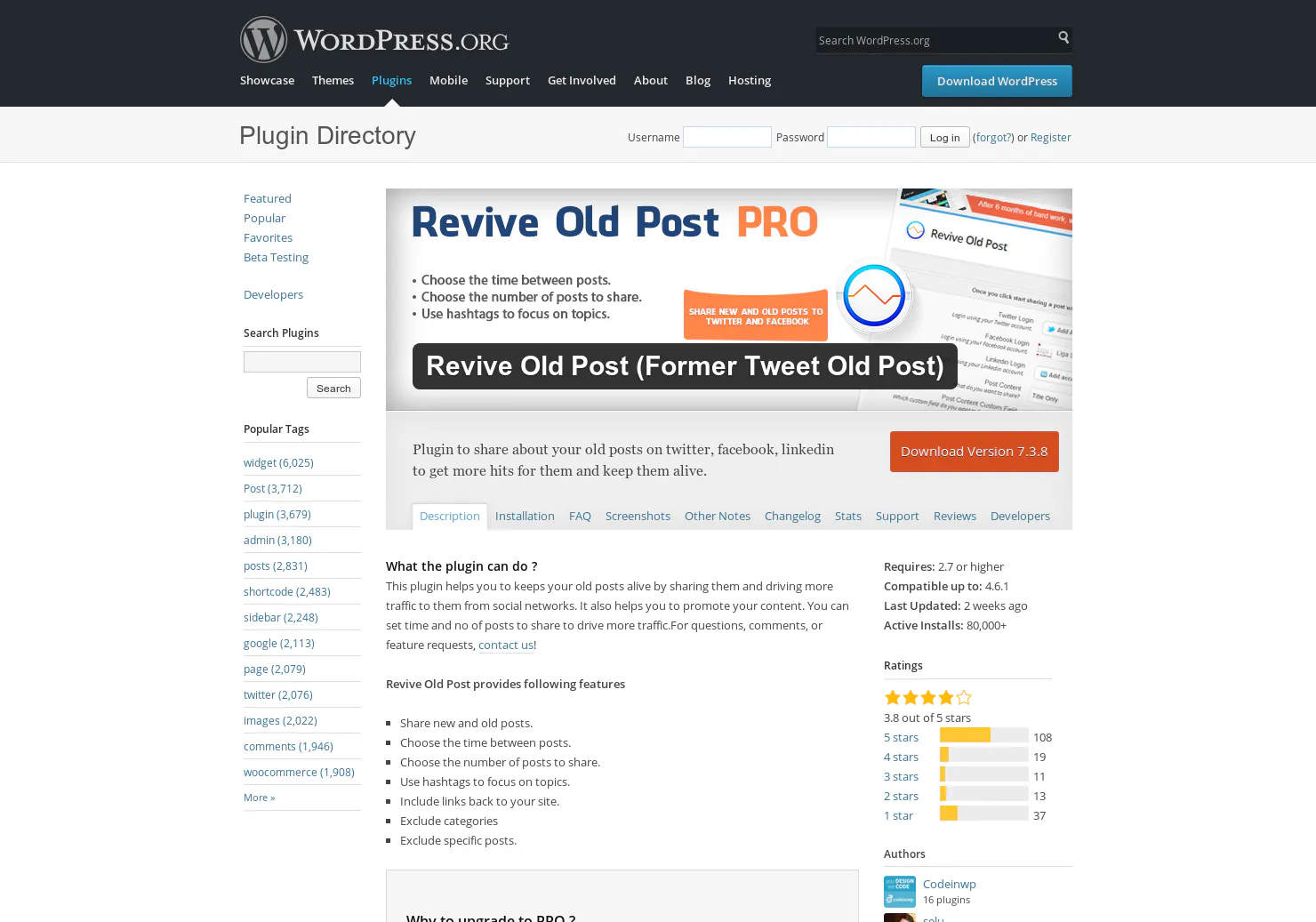 Revive Old Post