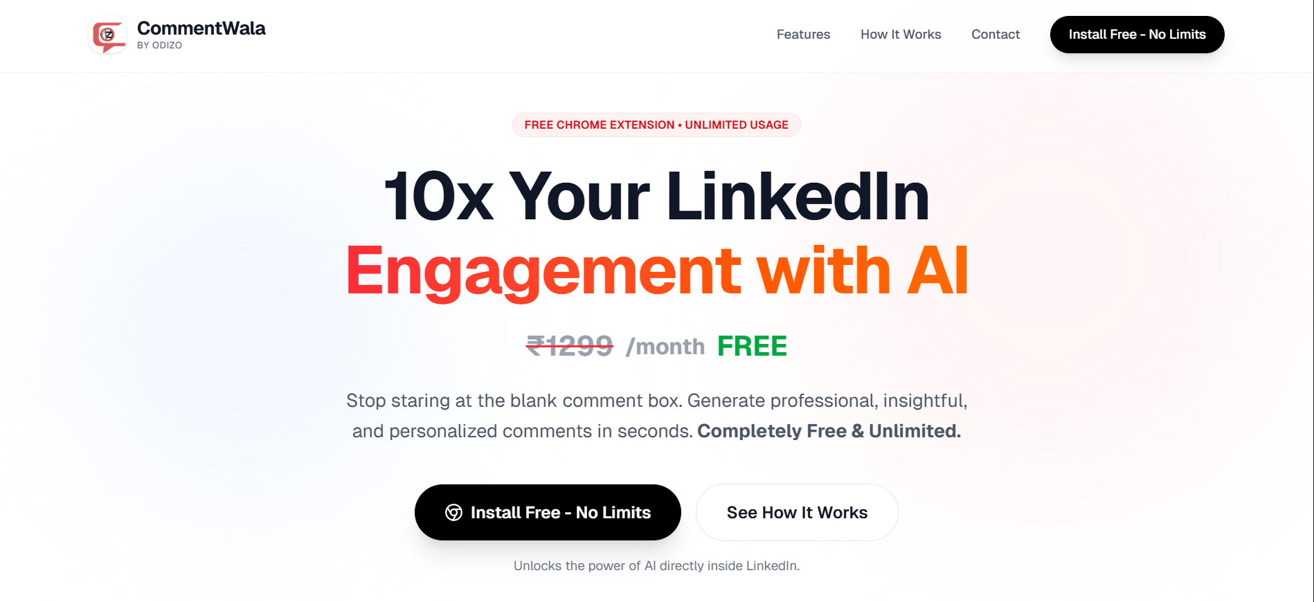CommentWala by Odizo - Main product screenshot demonstrating key features and user interface
