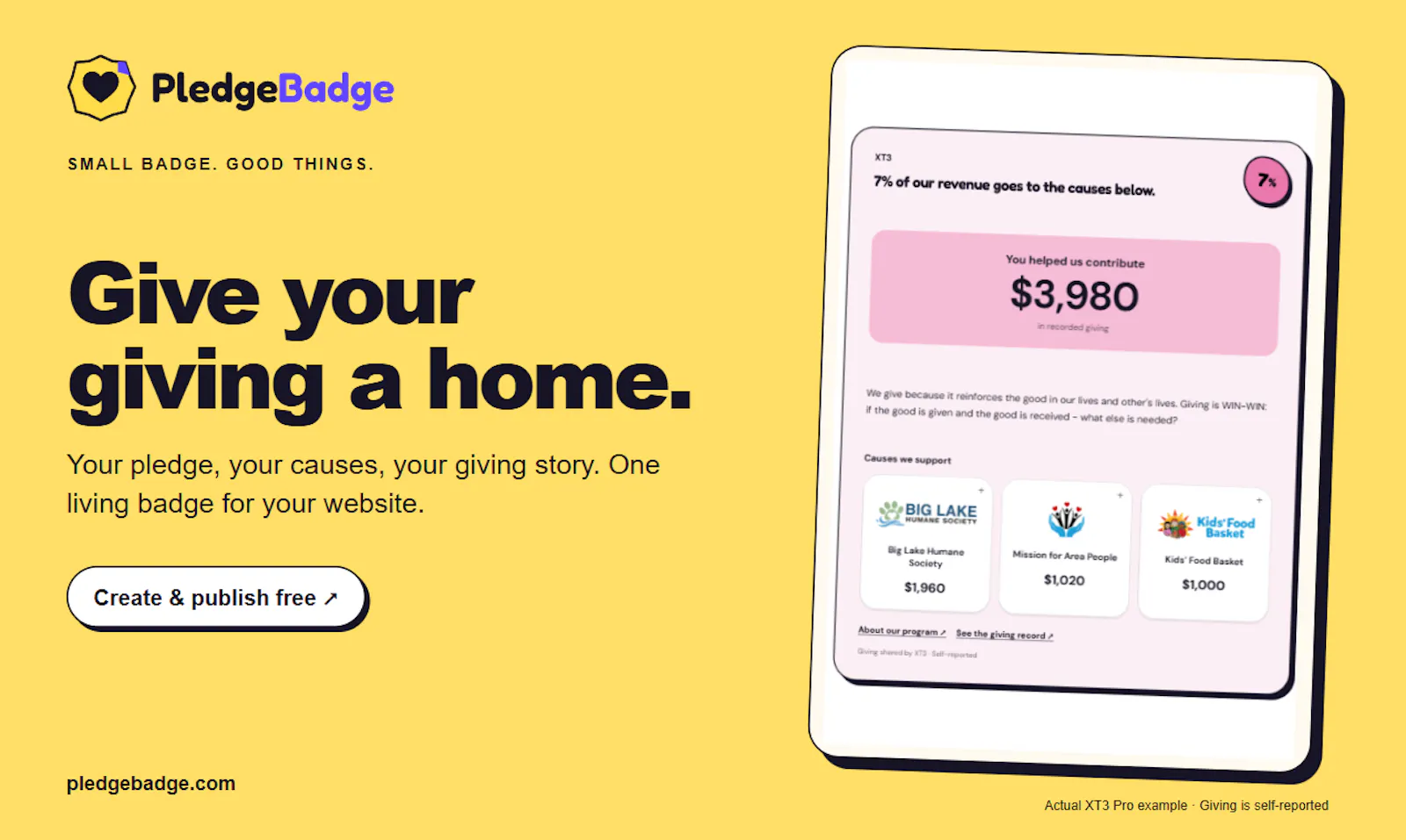 PledgeBadge screenshot 1