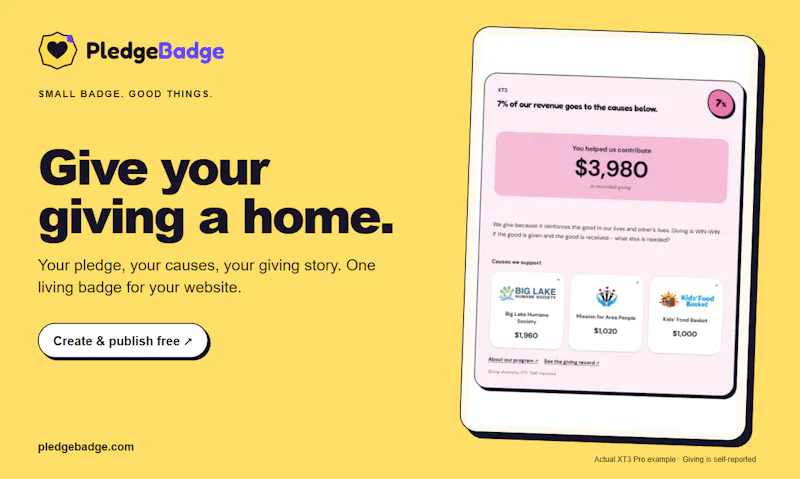 PledgeBadge screenshot 1