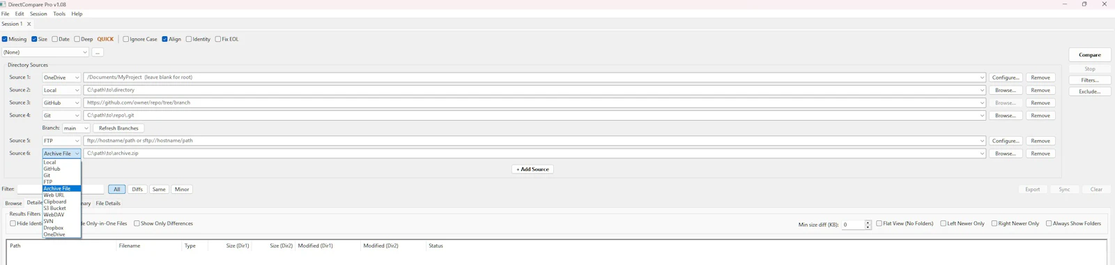 DirectCompare screenshot 3