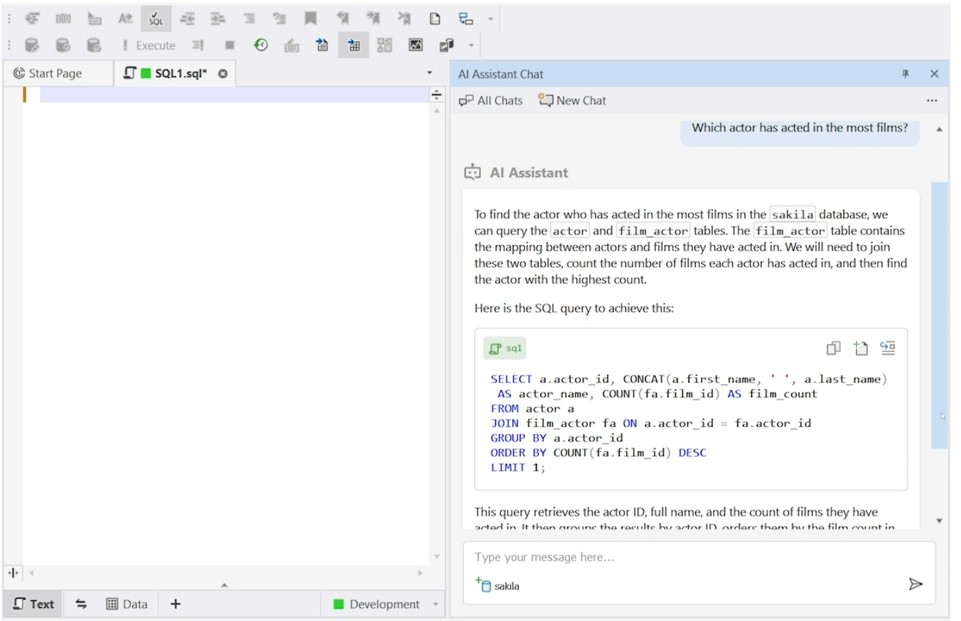 dbForge AI Assistant media 1