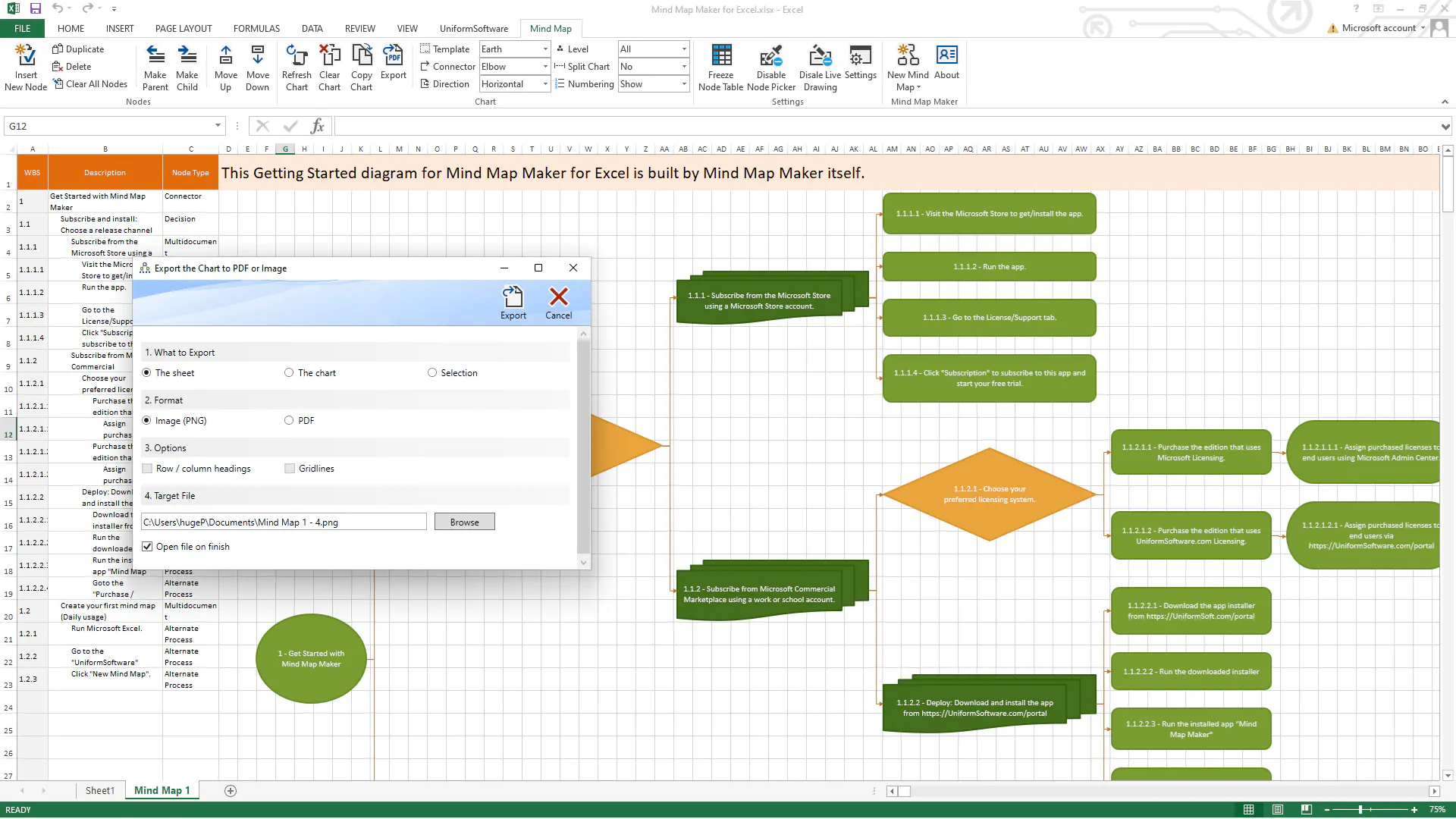 Mind Map Maker for Excel gallery image