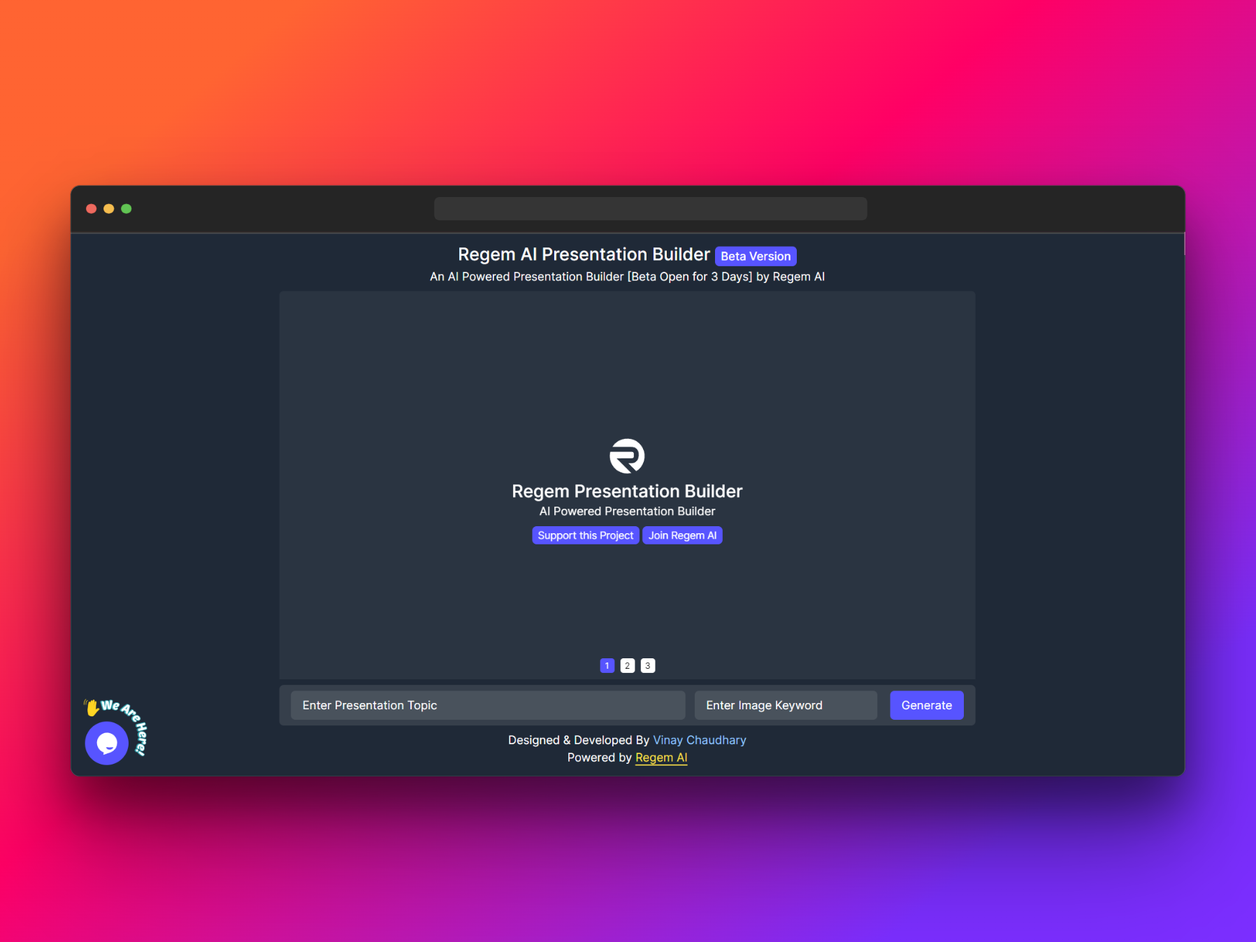 Regem AI Presentation Builder - Un costruttore di presentazioni alimentato dall'intelligenza artificiale media 1